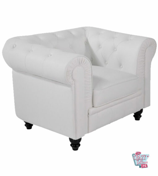 Fauteuil Chester Blanc