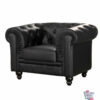 Black Chester armchair