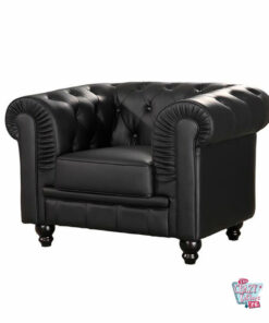 Black Chester armchair