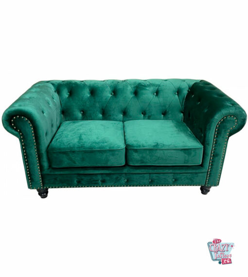 Chester 2-seater sofa with Velvet upholstery