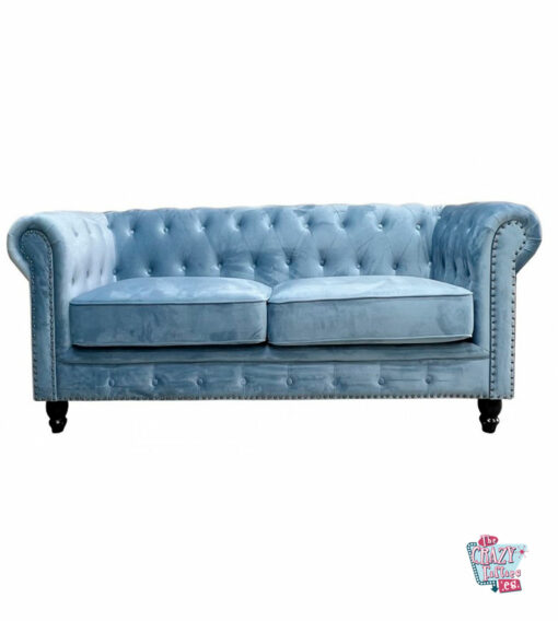 Chester 2-seater sofa with Velvet upholstery