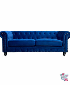 Chester 3-seater sofa with Velvet upholstery