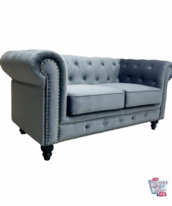 Chester 2-seater sofa with Velvet upholstery