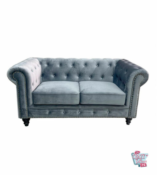 Chester 2-seater sofa with Velvet upholstery