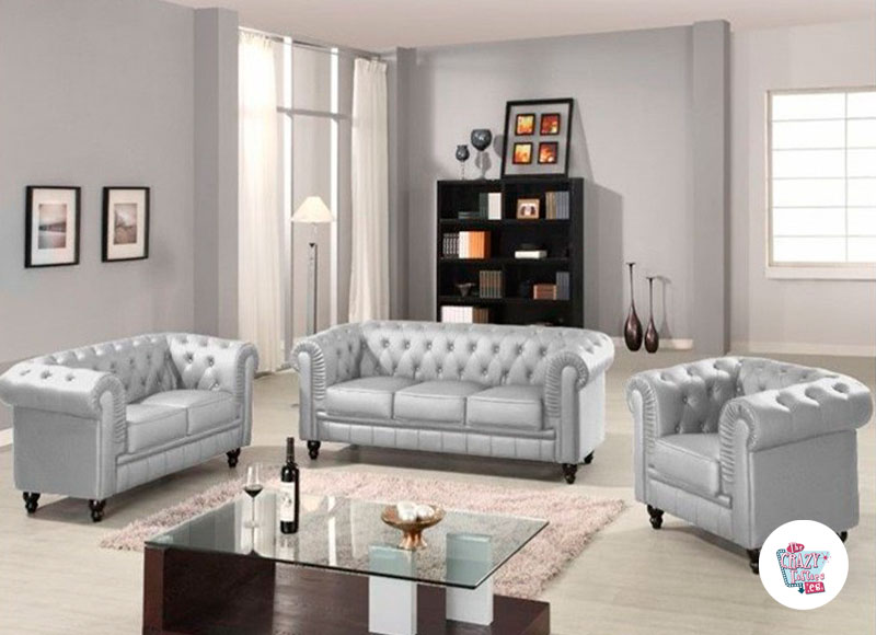 Conjunto Sofas Chester 3+2+1