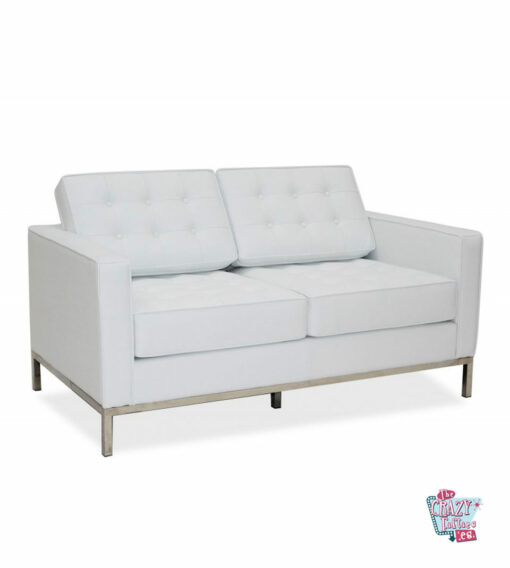 Flower 2-seater sofa White