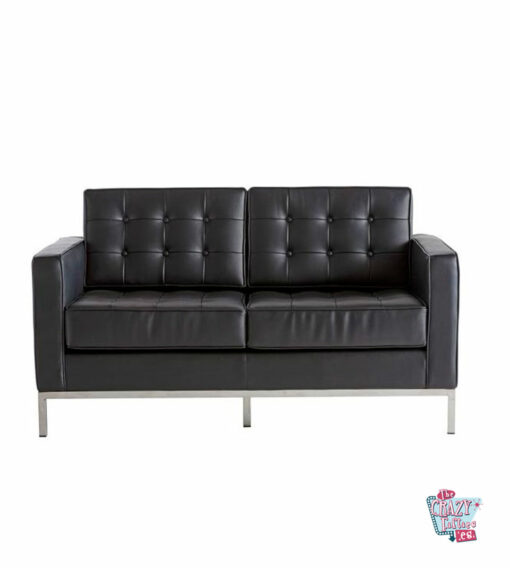 Flower 2-seters sofa Sort