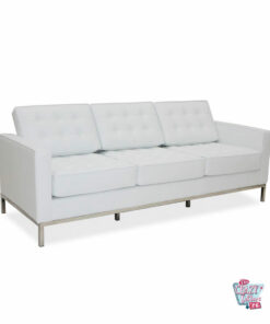 Flower 3-seater sofa White