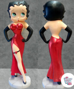 Figur-Dekoration-Betty-Boop-Klänning-Sexig Röd