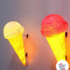 Luminous Ice Cream Cone Wall Decoration Figure