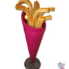 Figura de decoração de cone de churros