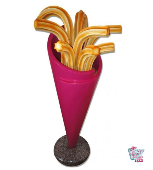 Figura de decoração de cone de churros