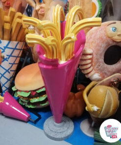 Figura de decoração de cone de churros