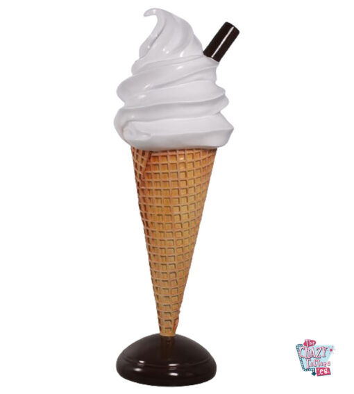 Фигурка-украшение из мягкого кремового мороженого