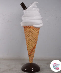 Figura Decoración Helado Soft Nata