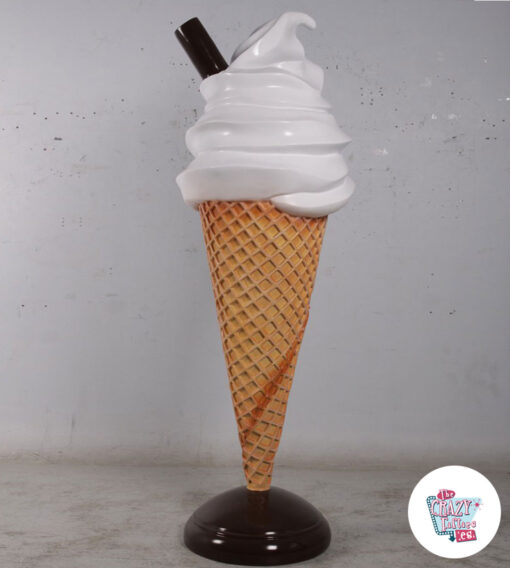 Figura de decoração de sorvete de creme macio