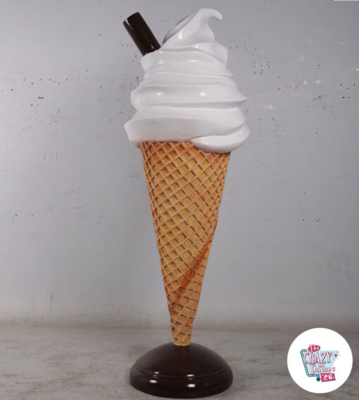 Figura Decoración Helado Soft Nata