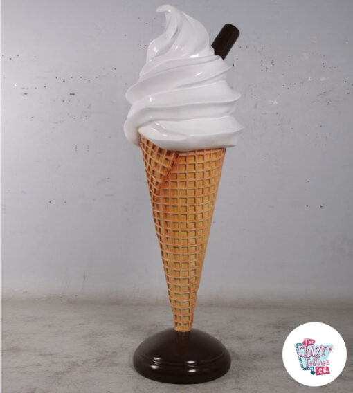 Figur Dekoration Soft Ice Cream Yoghurt Cream