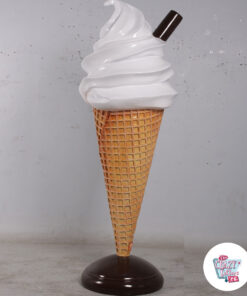 Figura Decoración Helado Soft Nata Crema