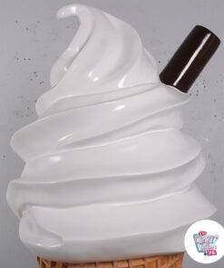 Figura Decoração Detalhe de sorvete de creme suave