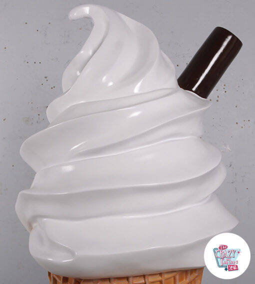 Figura Decoração Detalhe de sorvete de creme suave