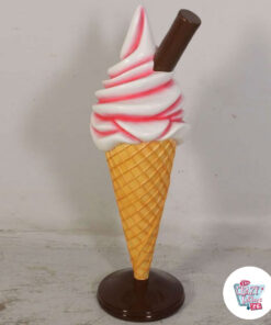 Figura Decoracion Helado Soft Pie exposición