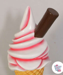 Soft Pie Ice Cream Dekoration Figurdetalj
