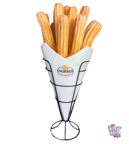 Figura de decoração de embalagem de churros