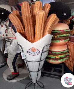 Figura de decoração de embalagem de churros