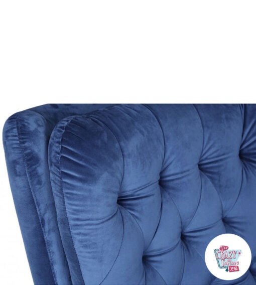 Armchair-Vintage-Velvet-Blue detail