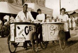 Carros antiguos de helados