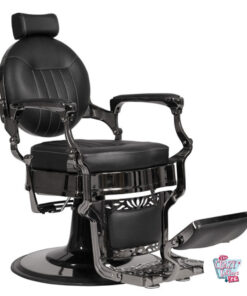 Black Chrome Classic Barber Chair