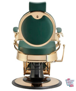 Sillon de Barbero Classic Gold Capitone Verde