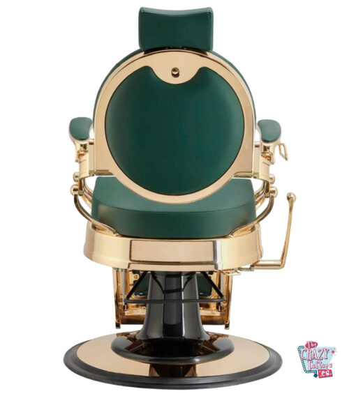 Barber Chair Classic Gold Capitone Green