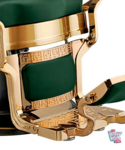 Sillon de Barbero Classic Gold Capitone Verde