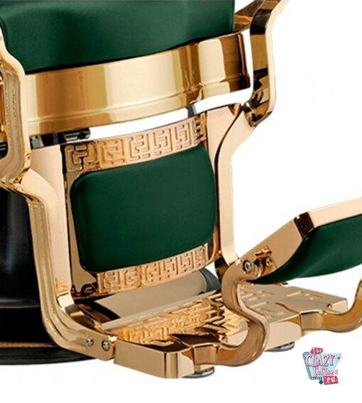 Barber Chair Classic Gold Capitone Green