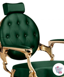 Sillon de Barbero Classic Gold Capitone Verde