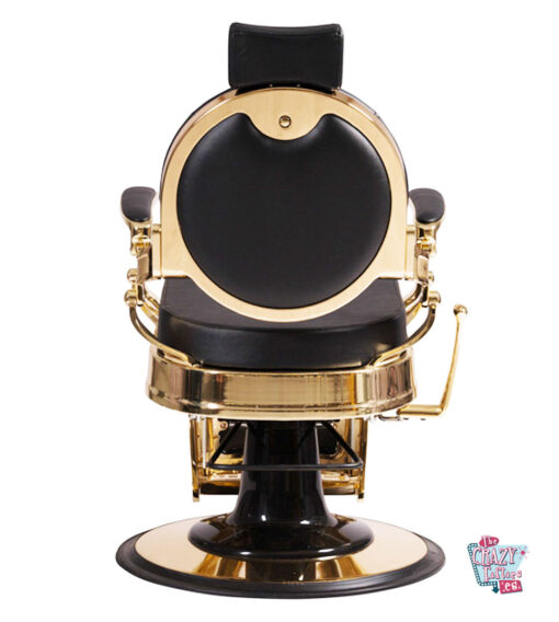 Classic Gold Capitone Barber Chair