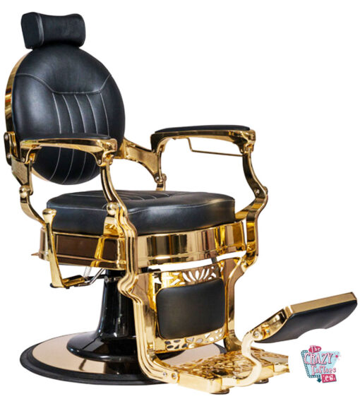 Классический золотой парикмахерский стул