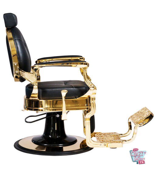 Chaise de barbier classique dorée