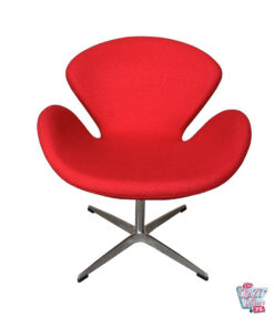 Swan Chair Cachemir Roja