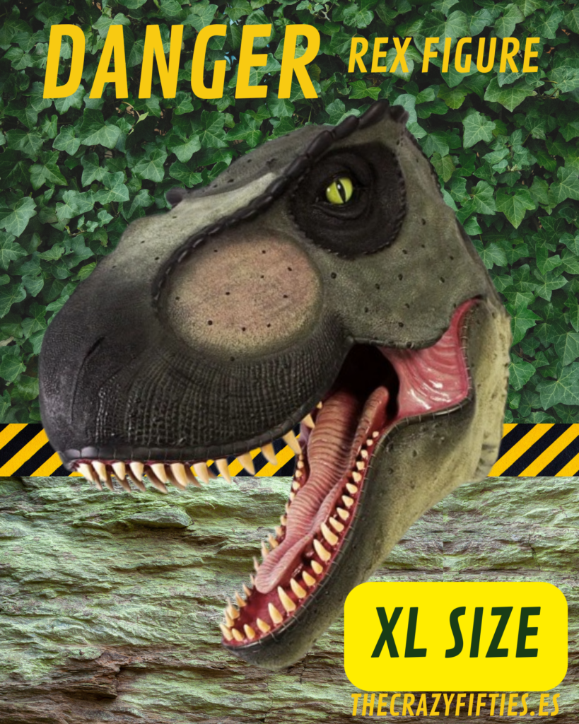 Figura Dinosaurio Cabeza Rex Pared