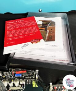 Jukebox Rocket 88 CD Turquesa manuales