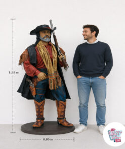 Decoración Salvaje Oeste Vaquero con Rifle