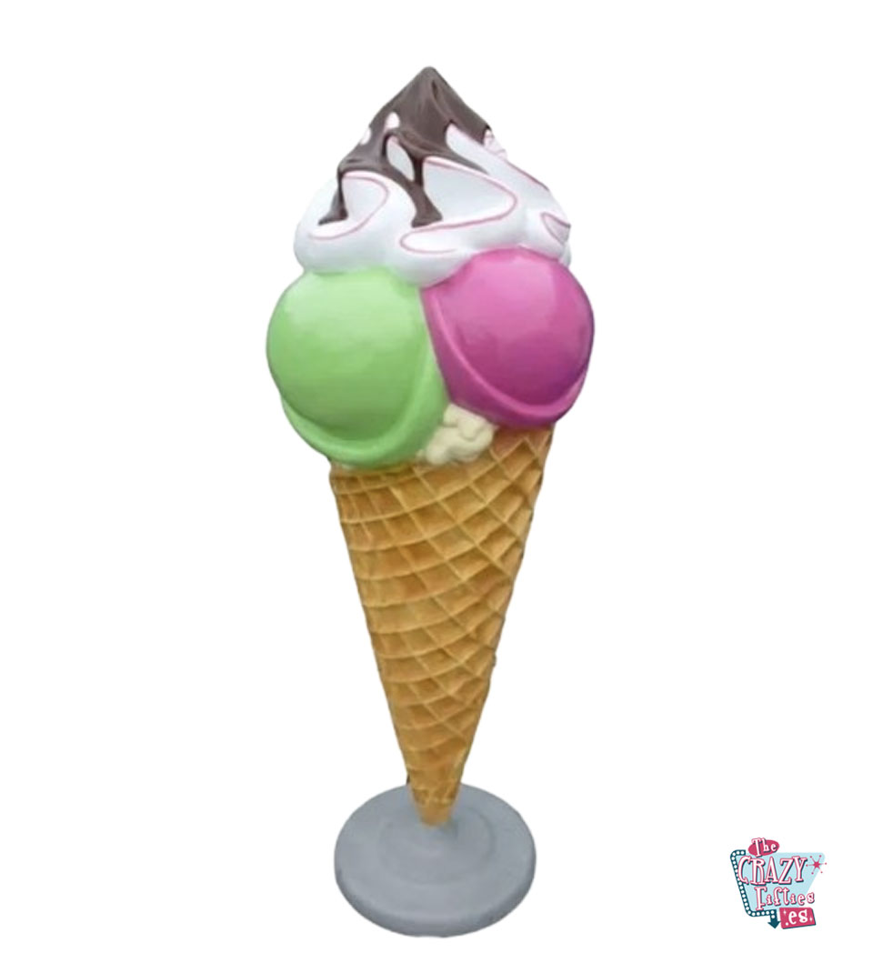 Figura Decoración Helado Gigante 180 cm