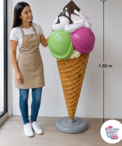 Figura Decoración Helado Gigante 180 cm