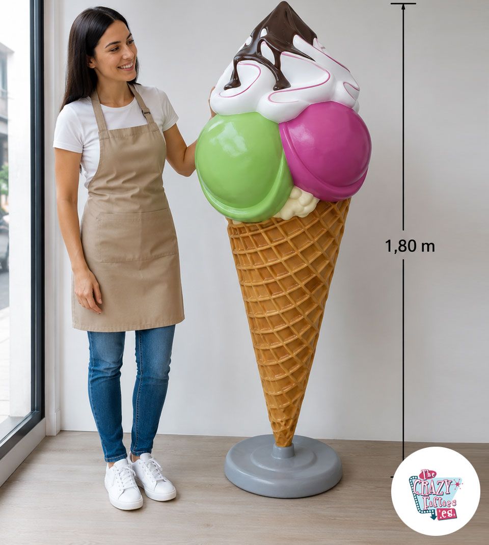 Figura Decoración Helado Gigante 180 cm