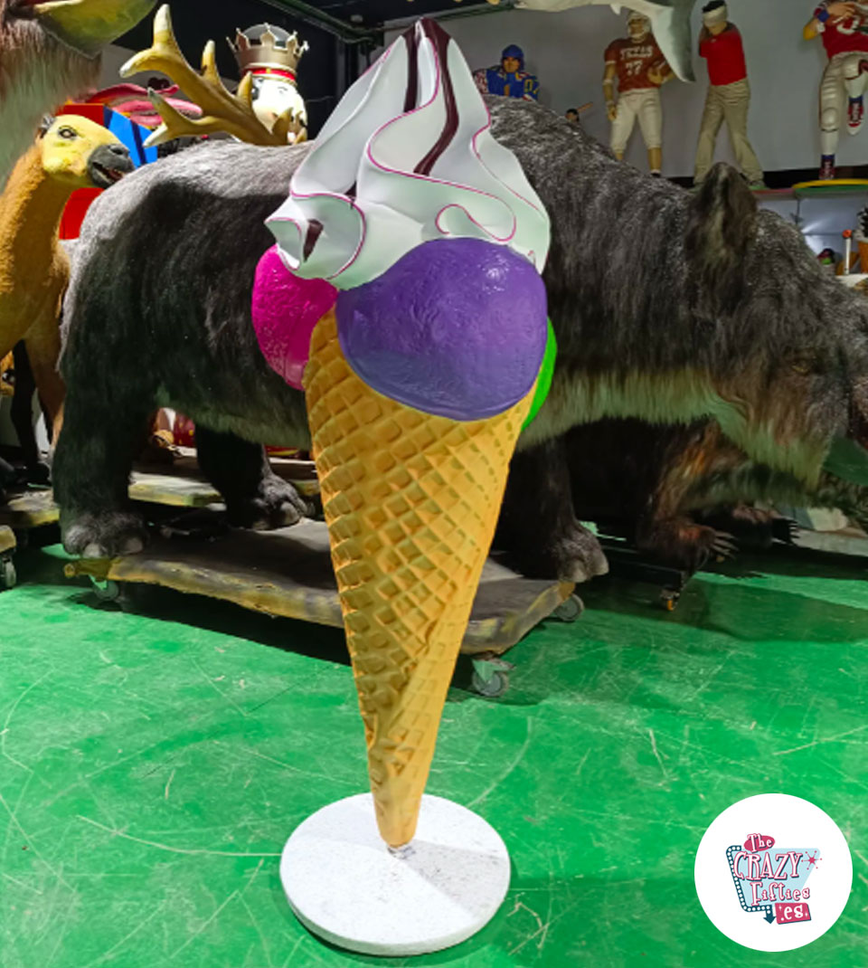 Figura Decoración Helado Gigante 180 cm
