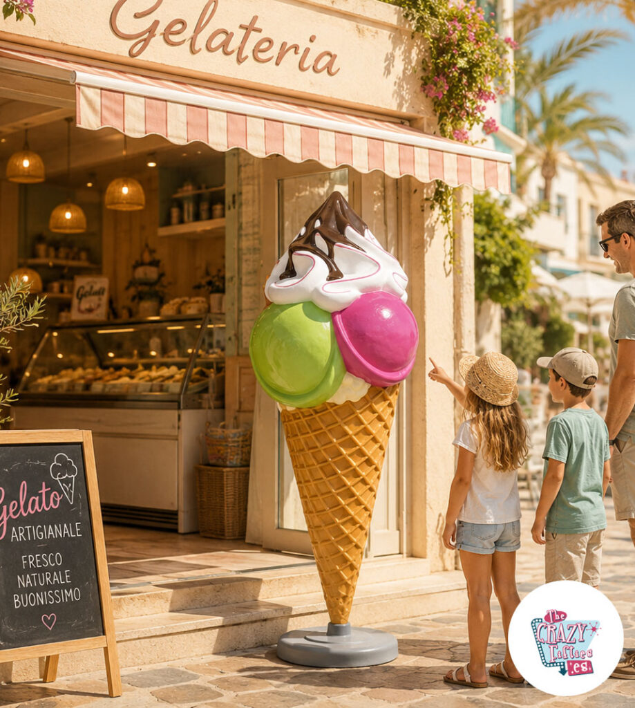 Figura Decoración Helado Gigante 180 cm