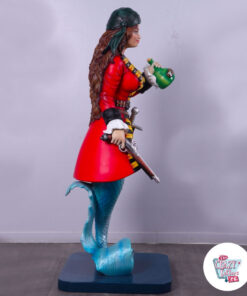 Figura Decoración Sirena Pirata